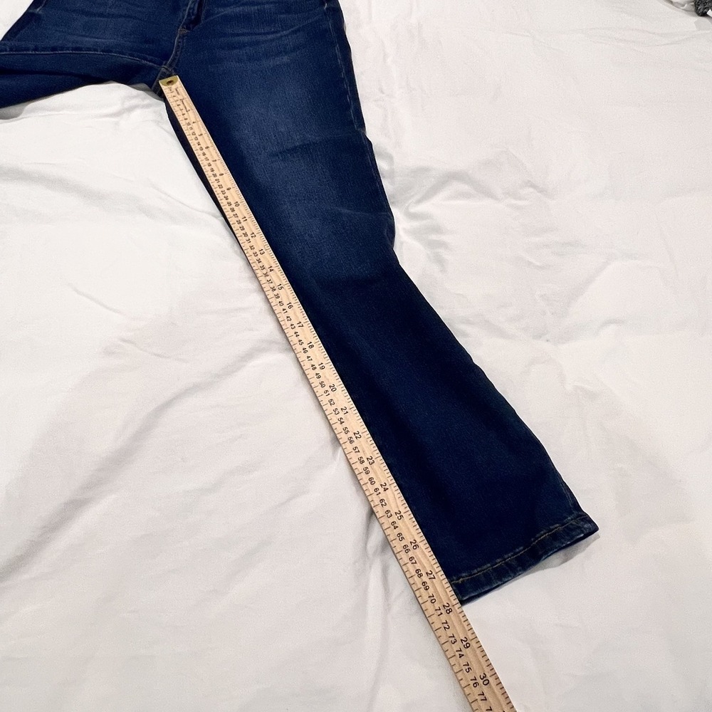 Judy Blue Boyfriend Fit Jeans Women Jr Sz 5/27 Blue Stretch Denim Thrashed 27X29 - Picture 8 of 8